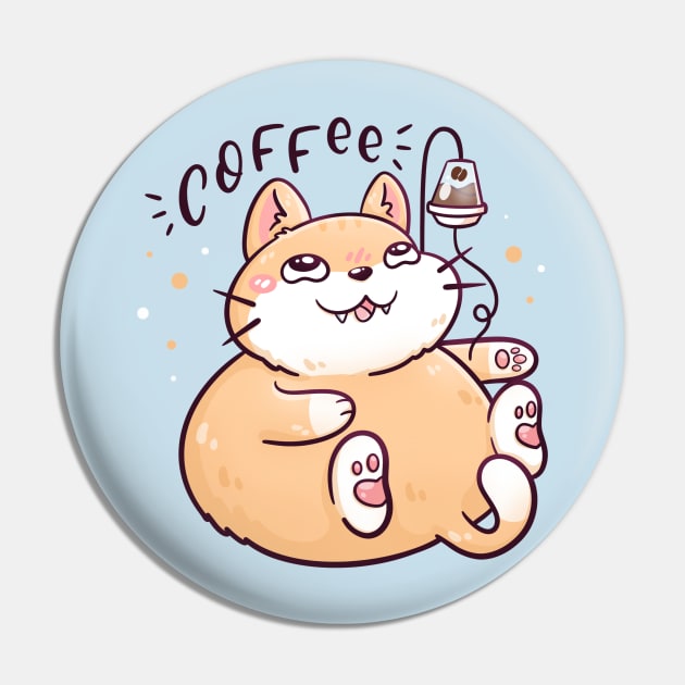 Coffee Addict Pin by CuteButWeird1.0