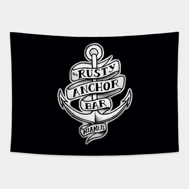 The Rusty Anchor Bar Tapestry by kevko76