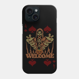 playing cards in halloween 2022 Phone Case