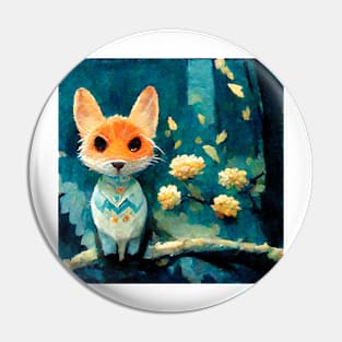 A Cute Fox Pin