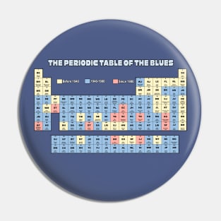 Periodic Table of The Blues Pin
