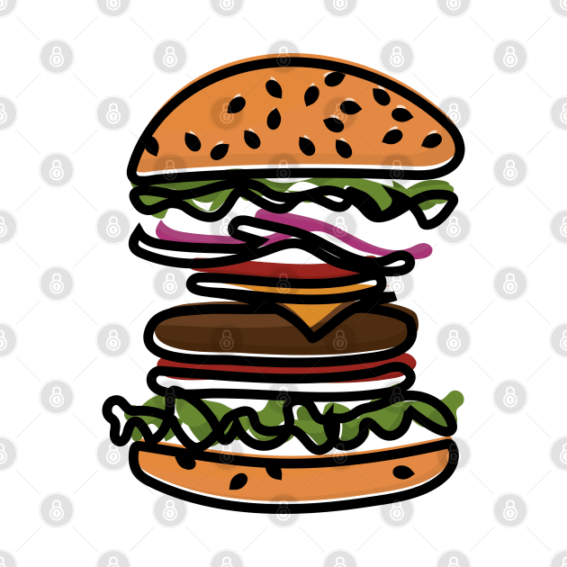 Cool Burger by TeeFusion-Hub