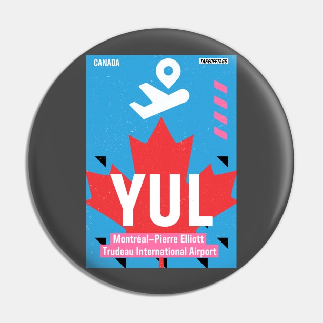 YUL airport Montreal Pin by Woohoo