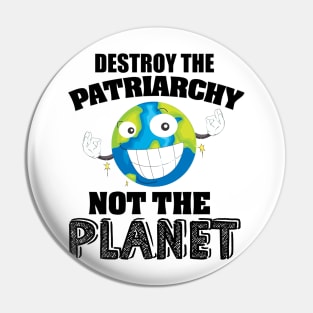 Earth day feminist Pin