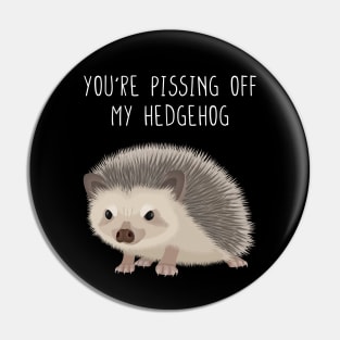 You are pissing off my hedgehog Pin