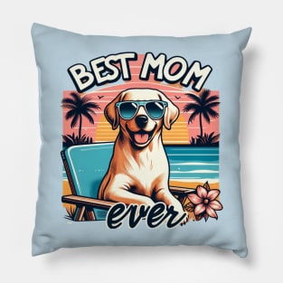 happy mothers day dog mum funny Pillow