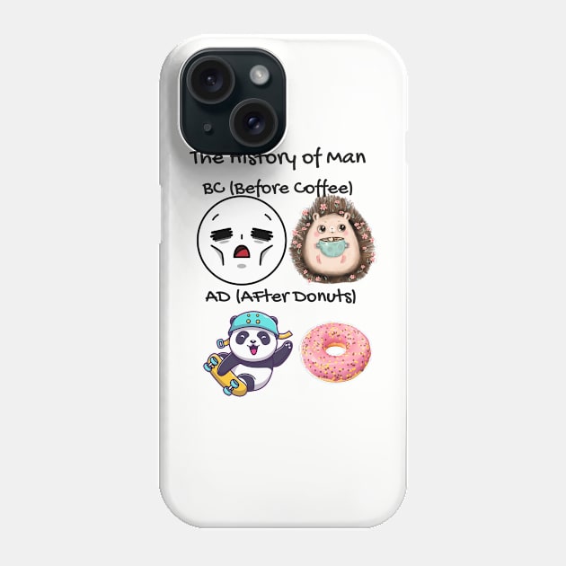 The History of Man Phone Case by Slackeys Tees