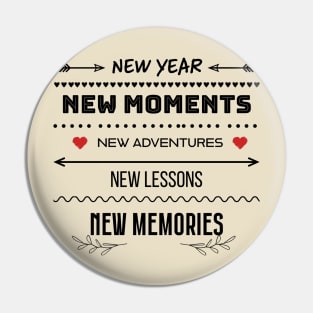 New Year Pin