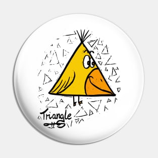 Triangle Bird Pin