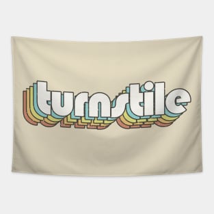 vintage color turnstile Tapestry