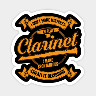 Funny Clarinet Player Clarinetist Gift Magnet