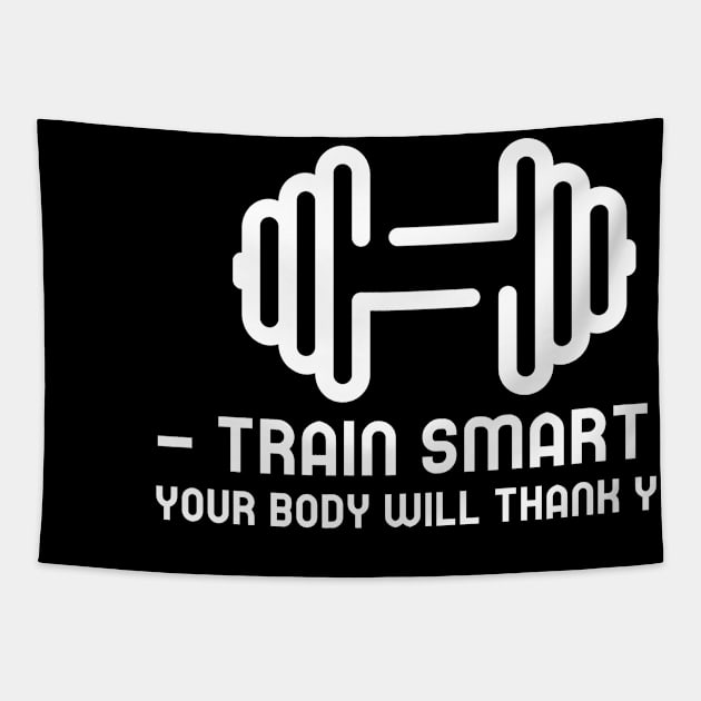 Train Smart Tapestry by ClassicTees