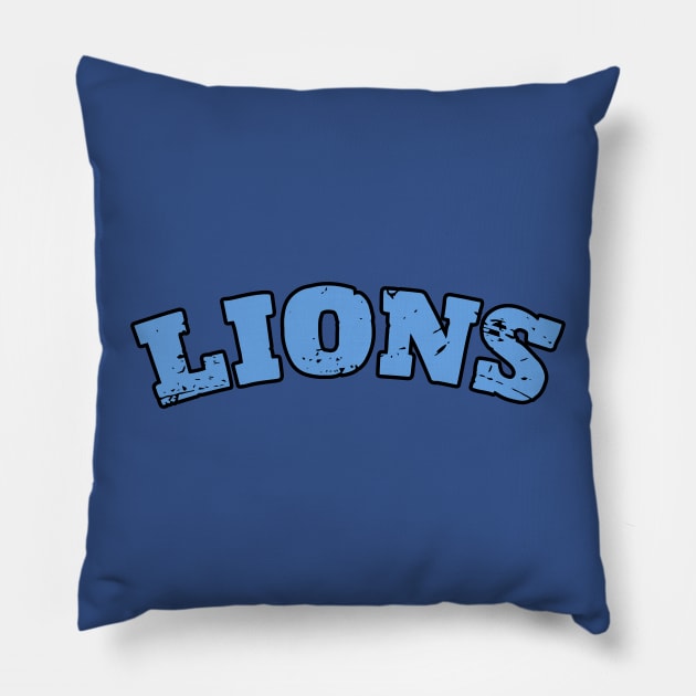 Lions Football Pillow by aesthetice1