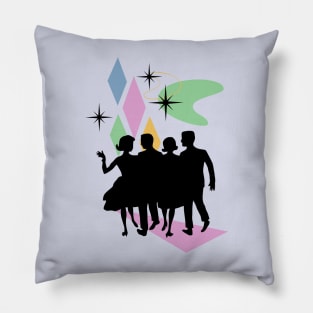 Mid Century Modern Kids - Vintage Retro Abstract Pillow