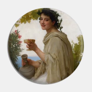 Bacchante by William-Adolphe Bouguereau Pin