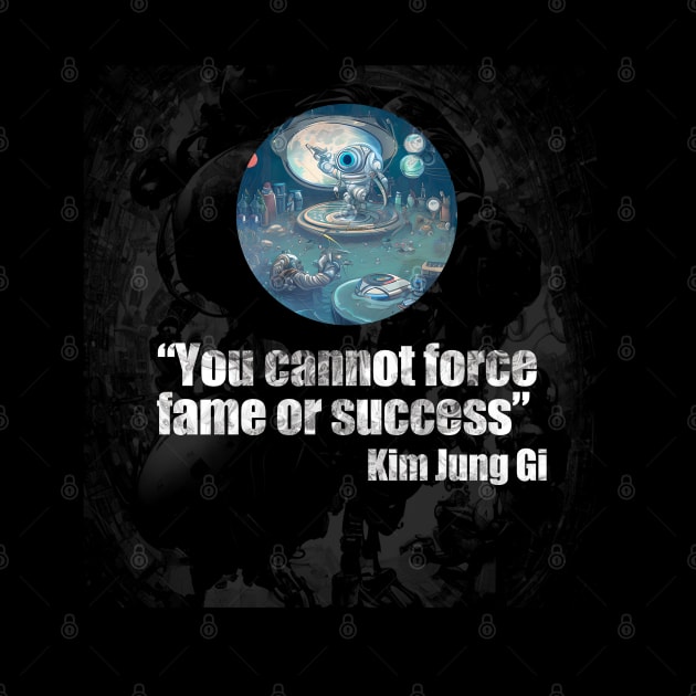 Kim Jung Gi Tribute T-Shirt: "You Cannot Force Fame or Success" by artist369