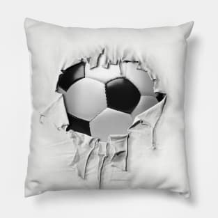 Shredded, Ripped and Torn Soccer Pillow