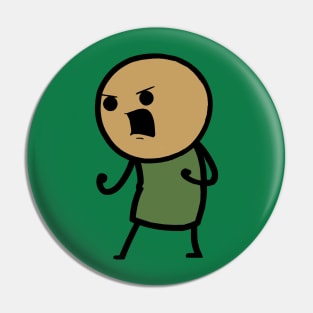 Angry Stick Guy Pin