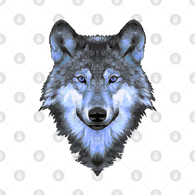 Wolfie In Blue by CANJ72