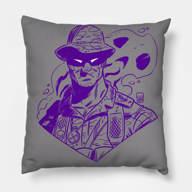 Ghost Soldier #2 Pillow by Mason Comics