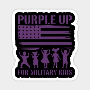Purple Up For Military Kids Magnet