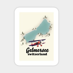 Gelmersee Switzerland lake map Magnet