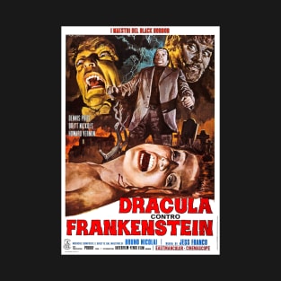 dracula vs frankenstein vs the werewolf T-Shirt