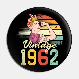62 Year Old Limited Edition 1962 Pin