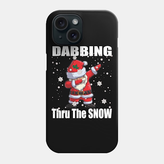 Santa Dabbing Thru The Snow Phone Case by Duds4Fun