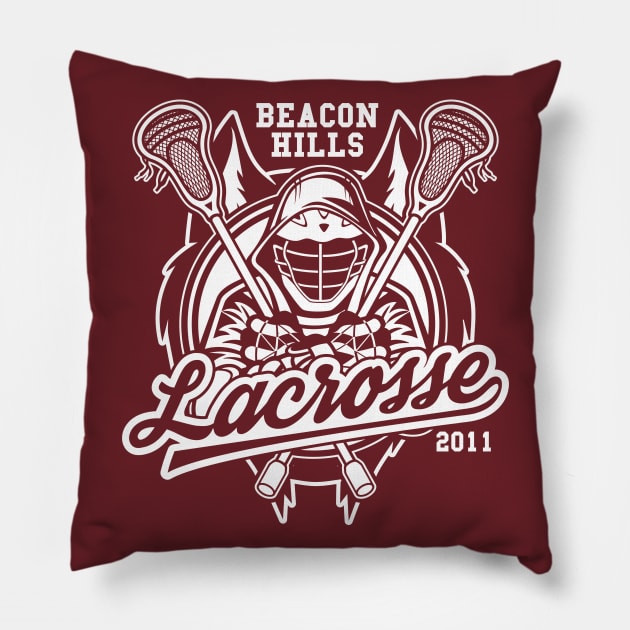 Beacon Hills 2011 Lahey 14 Lacrosse Pillow by TEEWEB