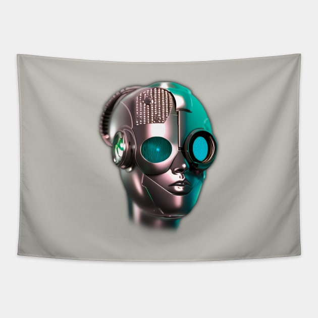 Female Superior Cyborg No. 194 Tapestry by PNPTees