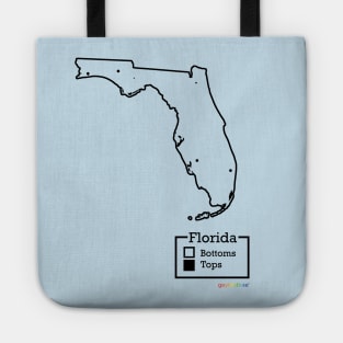 Florida Bottoms / Tops Map Tote