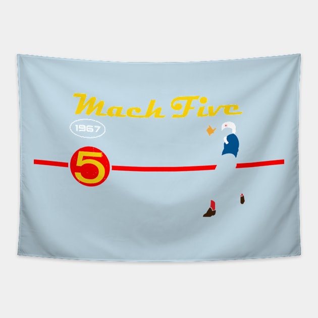 mach 5 1967 Tapestry by nakaladek3