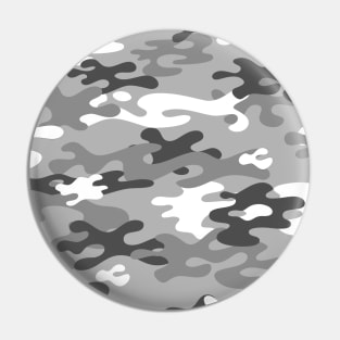 Grey Camouflage Pin