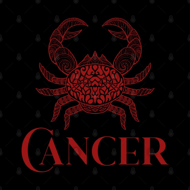 Cancer Zodiac by Claudia Williams Apparel