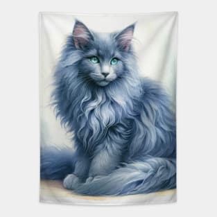 Nebelung Cat Watercolor Kitten - Cute Kitties Tapestry