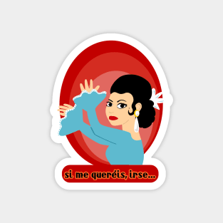 Flamenco Artist Lola Flores Magnet