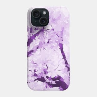 Autumn Reflections - color lavender Phone Case