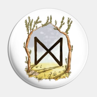 rune dagaz - magical symbol Pin