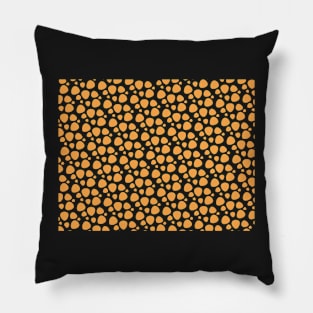 Abstract Orange shapes pattern Pillow