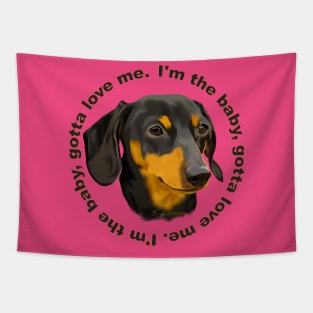 Black and Rust Dachshund Dog Tapestry