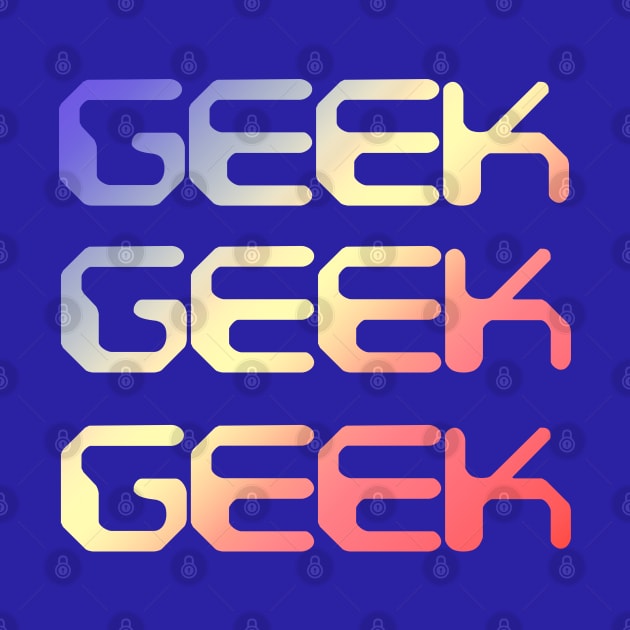 Retro Colorful Geek by Scar