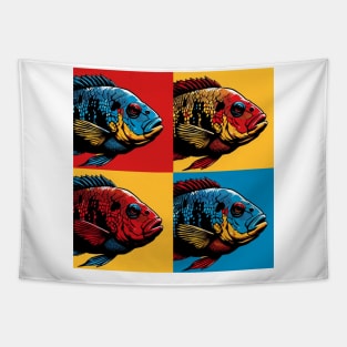 Firemouth Cichlid - Cool Tropical Fish Tapestry