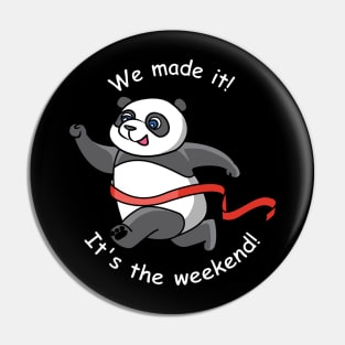 Panda is happy about the weekend! Pin