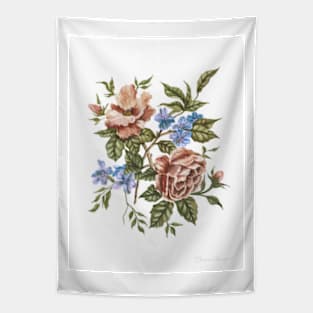 Rustic Wild Flowers Bouquet Tapestry