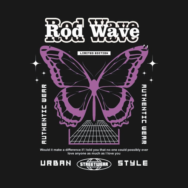 rod wave butterfly streetwear by PMD PANJANG