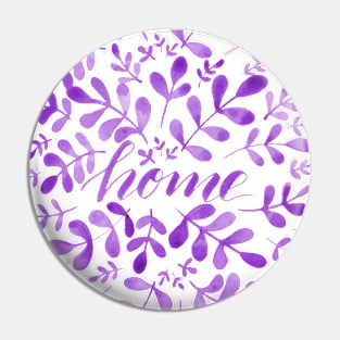 Watercolor home foliage - purple Pin