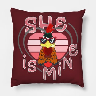 She is Mine Couple Matching Pillow