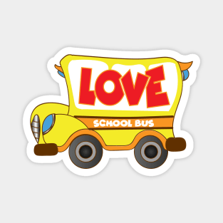 Love School Bus Driver Magnet