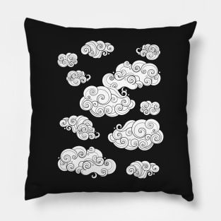 Noncolored Fairytale Weather Forecast Print Pillow